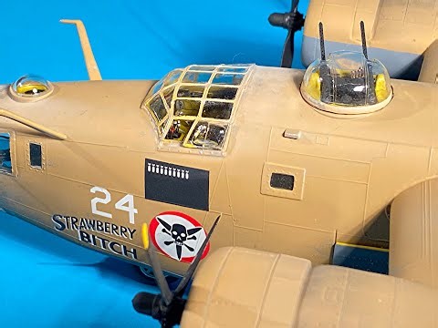 Monogram 1/48 scale B-24D final assembly & exterior weathering.