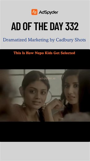 Adspyder on Instagram: "#adoftheday332 #Cadbury Shots’ marketing strategy revolves around positioning it as a fun, youthful, and bite-sized indulgence. The brand highlights its playful tagline and vibrant packaging to appeal to teens and young adults, reinforcing the idea of sharing moments with friends. Through engaging ads and relatable storytelling, it builds emotional connection while keeping the product affordable and accessible for impulse buys."