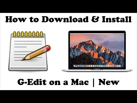 How to INSTALL G-Edit (Programming Text Editor) on a Mac Computer - Basic Tutorial | New