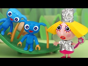alien games, aliens from planet Bong, Ben and Holly's Little Kingdom