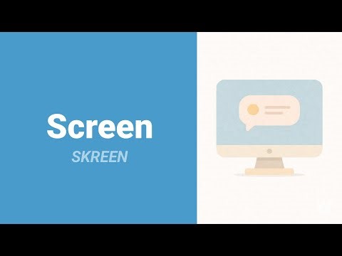 How to Pronounce Screen?