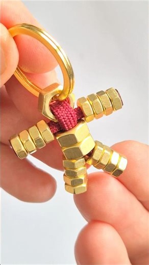 Iron Man Inspired Paracord Hex Nut Key Fob 🔩🔥 | DIY Tutorial