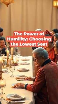 The Power of Humility: Choosing the Lowest Seat