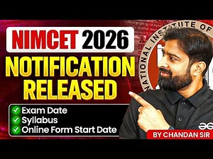 NIMCET 2026 Notification Released | Exam Date | Syllabus | Online Form Details