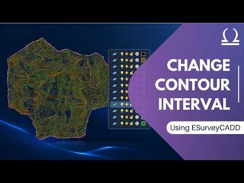 How to Revise a Contour Map with Different Contour Settings in ESurvey