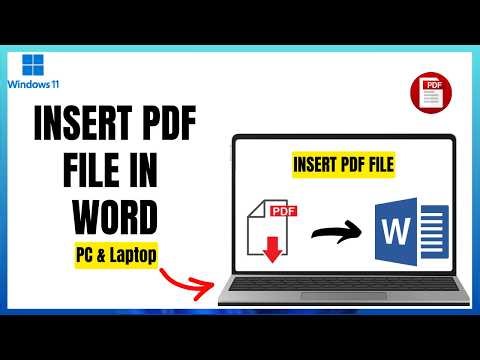 Insert Multiple PDFs in Word - Full Tutorial