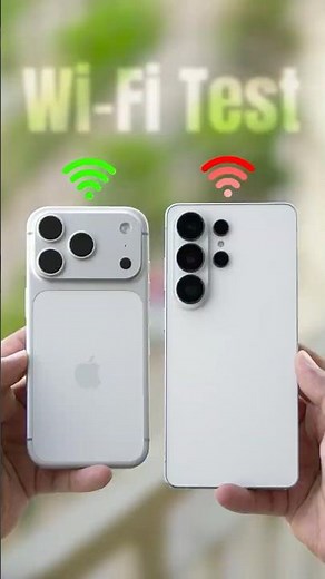 SHOCKING! Android vs iPhone - WiFi Test 🛜 #shorts #android #iphone