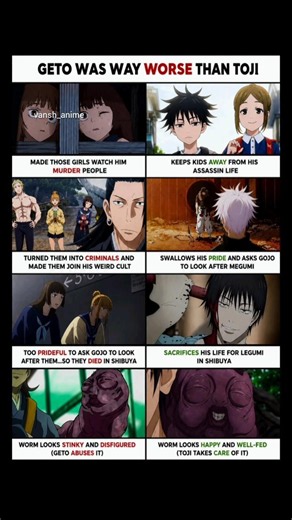 "Toji wasn't the real villain... #JujutsuKaisen #JJK #Geto #Toji #SuguruGeto #TojiFushiguro #Gojo