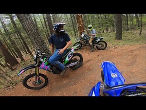 Kx450f and Yz450f POV Trail Ripping