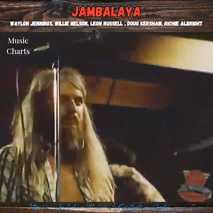 When Waylon and Willie lead the way and Leon Russell, Doug Kershaw, and Richie Albright jump in, “Jambalaya” turns into pure musical joy. This wasn’t a performance—it was a party. Proof that real country could swing, laugh, and still sound perfect. | Music Charts