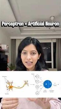 Perceptron = Artificial Neuron explained. #artificialintelligence #ai #ytshorts #tech