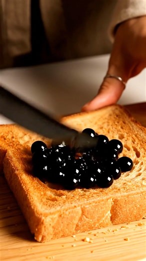 Balsamic Pearl Crush Toast — ASMR Umami Spread #ASMR #FoodTok #Savory