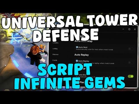 [🔥OP] Roblox Universal Tower Defense Script Infinite Gems, Auto Place & Upgrade Pastebin 2025