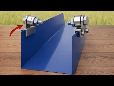 This invention deserves a Nobel Prize! How to make a gutter bending tool at home | TN DIY