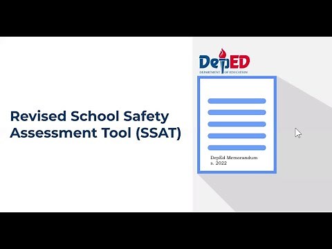 Virtual Orientation | Revised School Safety Assessment Tool (SSAT)
