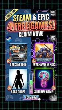 Free Games For PC Users 🔥 Claim Now Before Expire