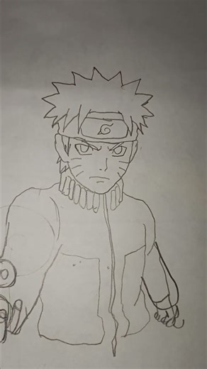 Naruto part 1 pencil drawing short video 📸