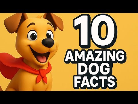 10 Amazing Dog Facts for Kids 🐶| Dogs Are Smarter Than You Think!