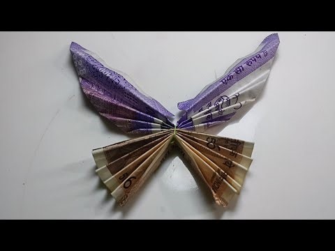 How to make bad beautiful origami #coinscrancy0786