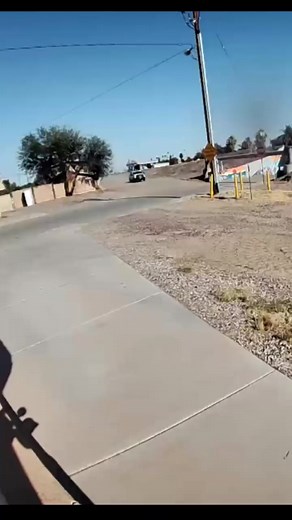 The danger is real! Even before the underpass closure, this intersection was dangerous. There is ONLY a yield sign coming off the side/dirt road. With the limited visibility and danger it should be a stop sign. Either of these vehicles could be any of us. The sign should be changed ASAP! | Needles Underpass