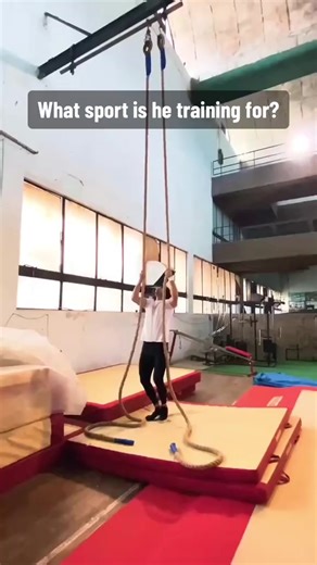 This double rope climb is impressive. 😯 (🎥 Instagram/neeraj____chopra) | NBC Olympics & Paralympics