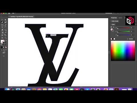 Easy way to create a Louis Vuitton LV logo with the help of Adobe Illustrator