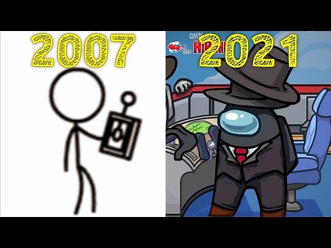Evolution of Henry Stickmin Games 2007-2021