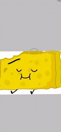 Cheese spongy - BFDI fan character #bfdi #shorts #spongy