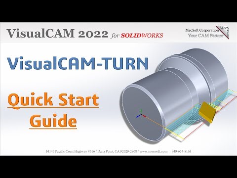 VisualCAM-TURN 2022 FOR SOLIDWORKS Quick Start