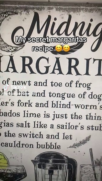 Funny midnight margaritas recipe metal sign #halloween #witchbrew #tinsign