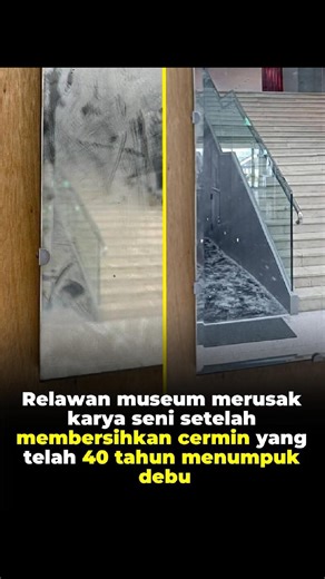 Didika Adv | Seorang relawan di Museum Seni Keelung, Taiwan, merusak karya “Inverted Syntax-16” dari seniman Chen Sung-chih. Karya tersebut berupa... | Instagram