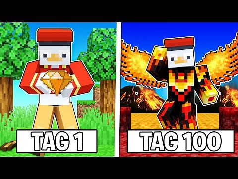 100 TAGE Als PHÖNIX Überleben in Minecraft!