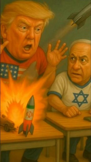Iran vs Israel & USA War - Funny Political Cartoon