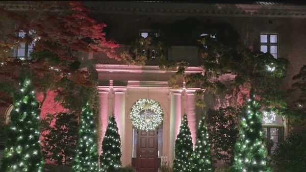 Historic Filoli mansion and gardens transformed during the holidays