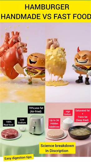 Homemade Burger vs Fast Food Burger 🍔 | Which One Is Killing Your Heart