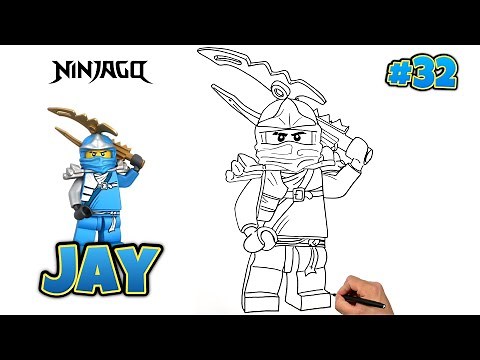 HOW TO DRAW JAY | Ninjago: Dragons Rising | 100 DRAWING SERIES #drawing #ninjagojay #ninjago