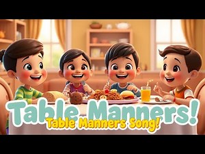 "Table Manners Song for Kids | Learn Good Manners with Fun Children's Music"