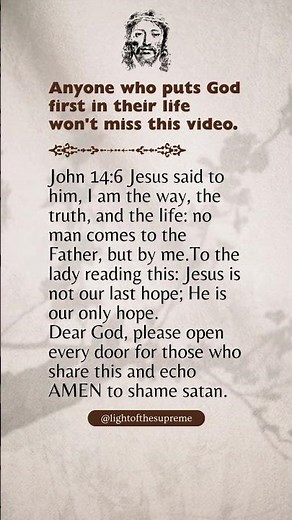 Jesus Said: I Am The Way, The Truth, And The Life | John 14:6 #jesus #bible #bibleverse