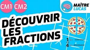 #fraction #fractions #nationapprenante #éducation #écoleàlamaison #cm1 #cm2 #mathématiques #nombre #calculs #primaire #enfants #élémentaire #divisions #cycle3 #maths Cette vidéo permet de découvrir la notion de fraction simple. Elle est essentiellement destinée aux élèves de CM1, mais peut-être utilisée comme un rappel pour les élèves de CM2. Il s'agit de découvrir les fractions à partir d'une situation de la vie courante. Les élèves ont sans doute déjà parlé de la notion de demi et quart au cyc