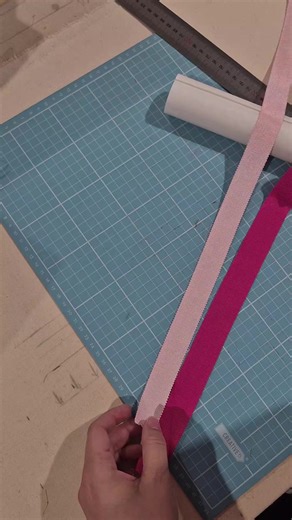 new piece - preparing the ribbons #millinery #milliner