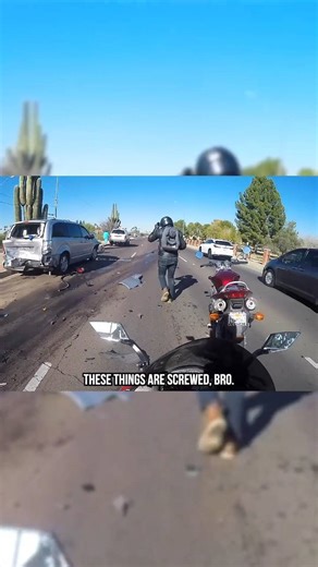 Car accident happened right in front of us