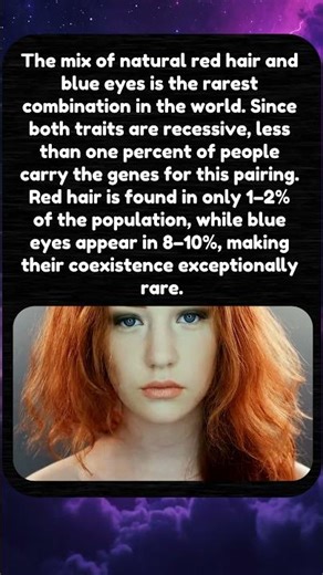 The Rarest Hair and Eye Color Combo #trend #facts #viralvideo