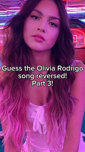 Guess the Olivia Rodrigo song reversed: Part 3! #viral #oliviarodrigo #guessthesong #shorts #fyp