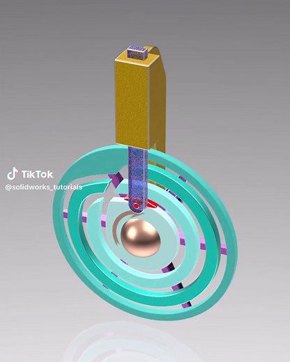 Disc Cam Mechanism: 3-Rev Cycle Driving Slider Motion