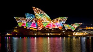 See Sydney Bathed In Candy-Colored Lights Via 3-D Projection Mapping