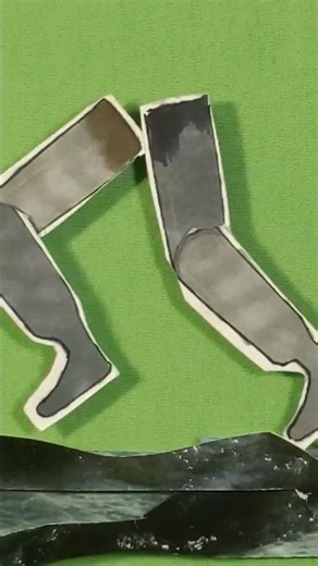 paper cut out Stop-motion animation run & fall on water. #cutout #stopmotion #bigsadnairobi #paper
