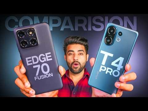 Moto Edge 70 Fusion vs vivo T4 Pro - Best Phone Under 25000 !!