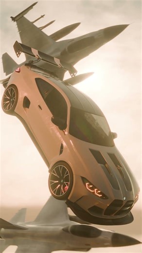 BMW M4 Flying Car Concept | 4K 3D Animation 🚀 #caredit