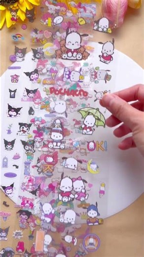Cute Sanrio Stickers #sticker #sanrio #kuromi #kawaii #mymelody #hellokitty