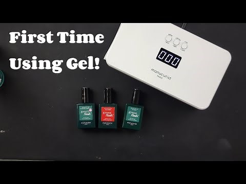 First Time Using Gel Nails at Home | Manucurist Green Flash Demo ANANAILS15 save $